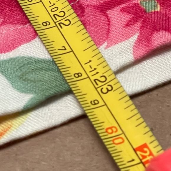 Caribbean Joe Womens Size Large Multicolor Floral Short Sleeve Button-Up Shirt - Picture 11 of 12